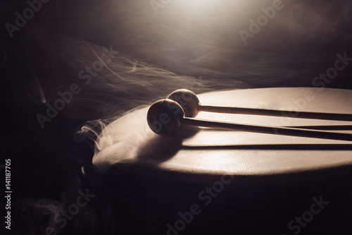 Fototapete drum and drumsticks