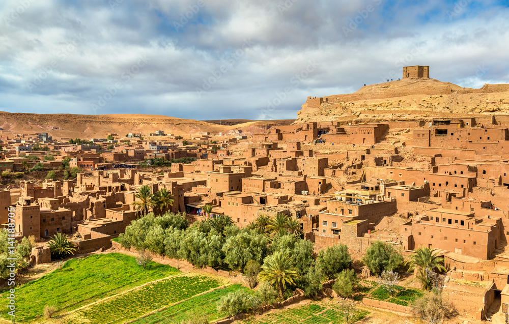 View of Ait Benhaddou, a UNESCO world heritage site in Morocco