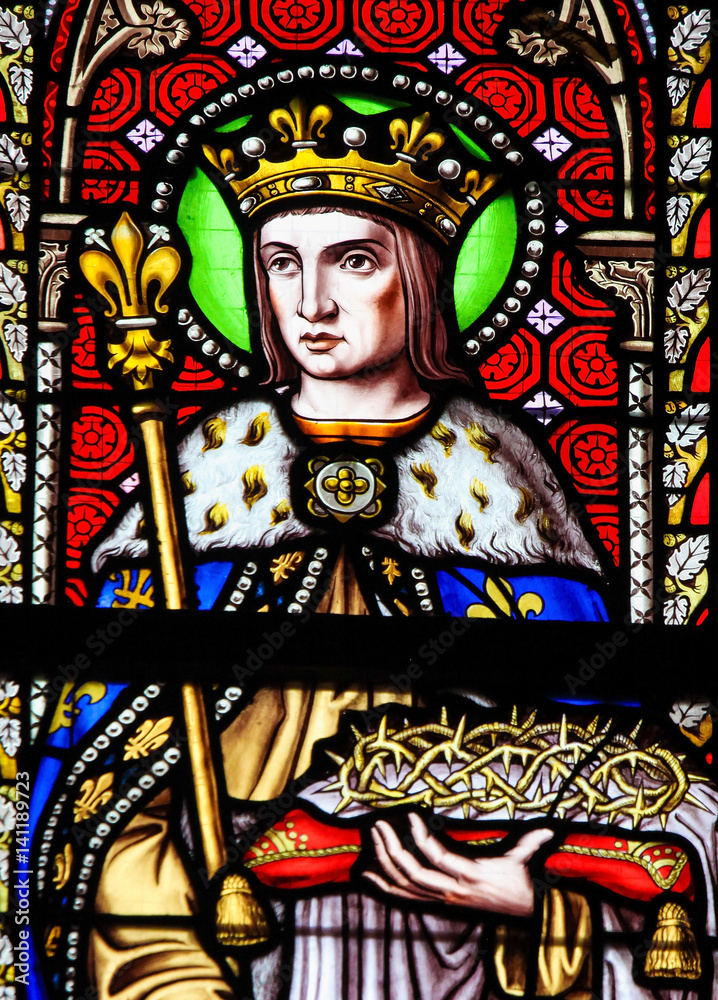 Plakat Stained Glass - Saint Louis, King of France