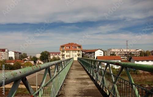 A pedestrian bridge in Bosnia Herzegovina
