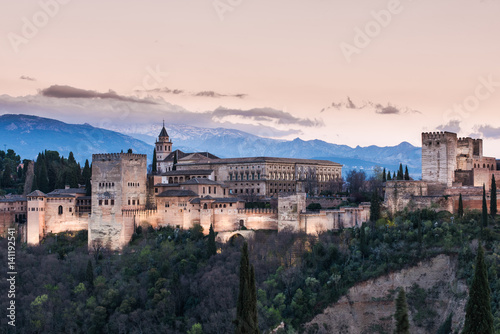 Arabic palace Alhambra in Granada,Spain