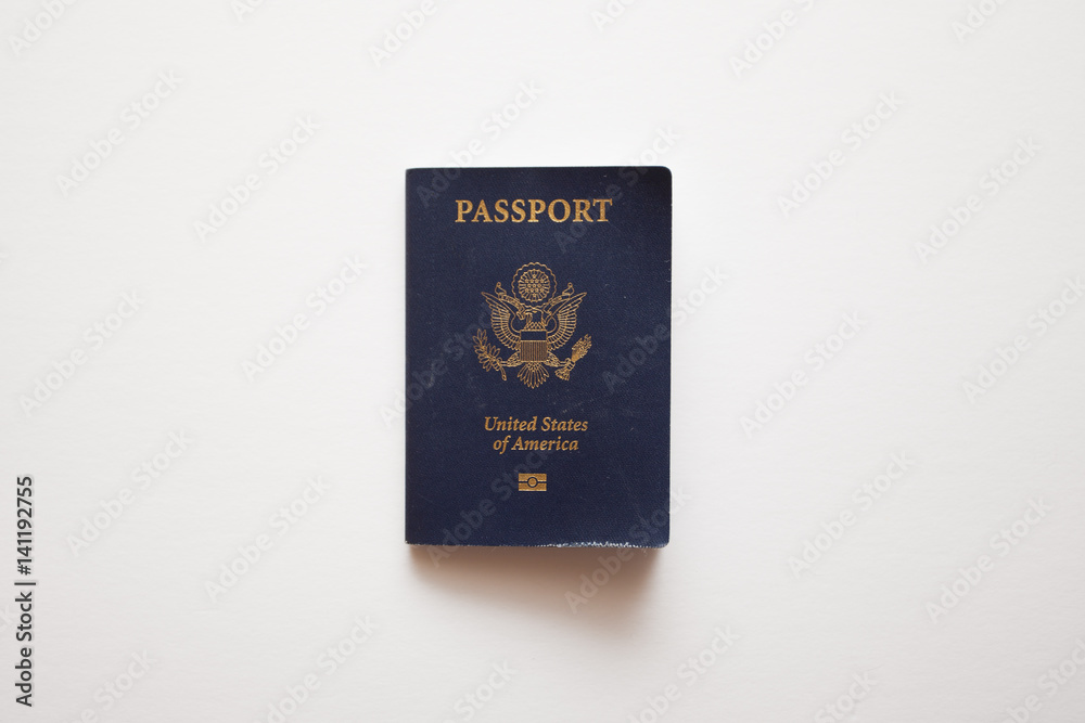 Image of an American passport 