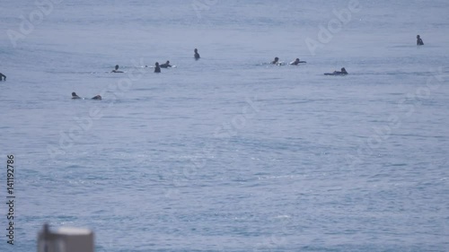 Surfing at Maehara beach, Chiba, Japan