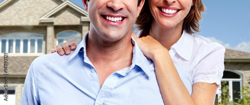 Young smiling couple. photo