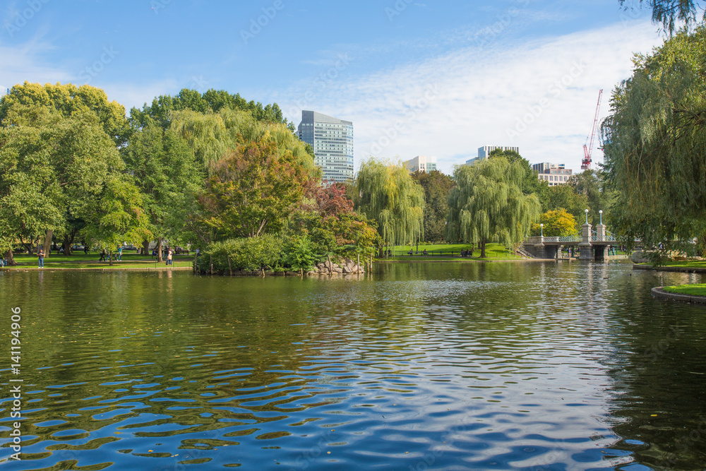 Autumn Park in Boston Autumn Park in Boston