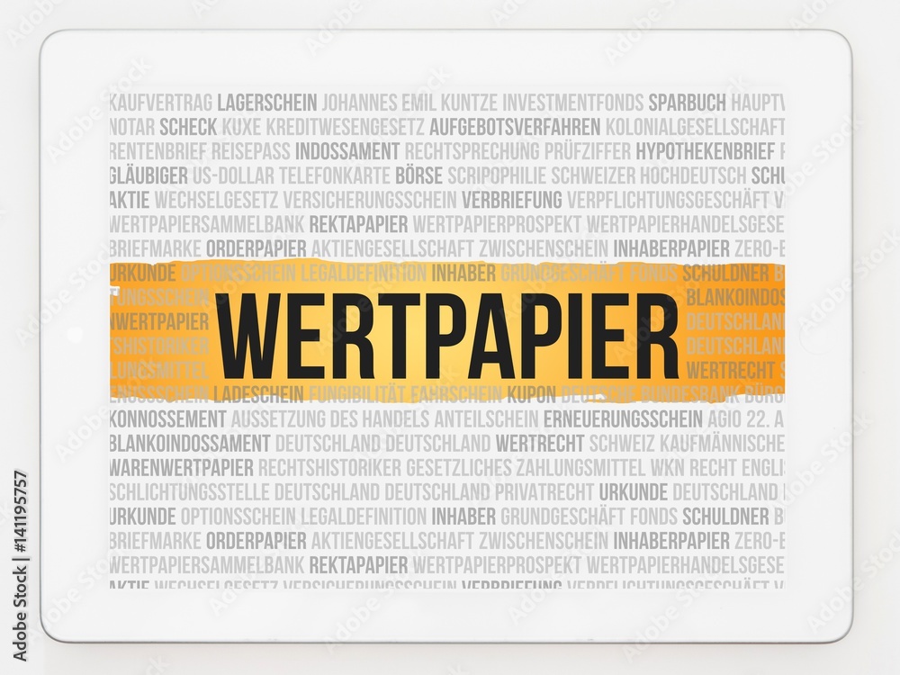 Obraz premium Wertpapier