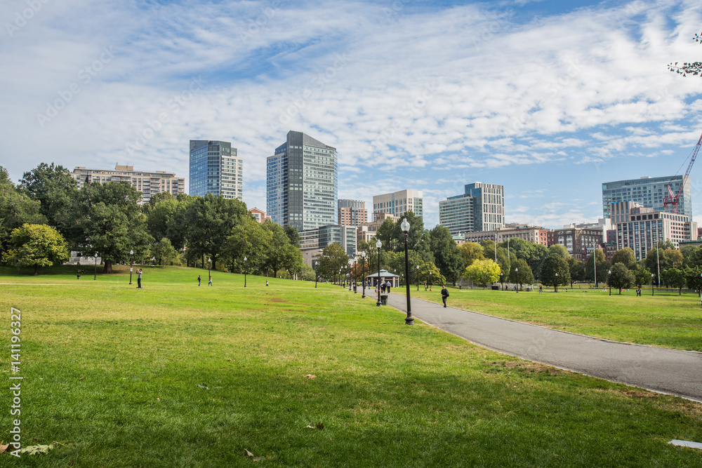 Autumn Park in Boston