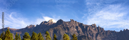 Obraz na płótnie Panorama of Mount Kinabalu Pre-Quake. Shot in 2013
