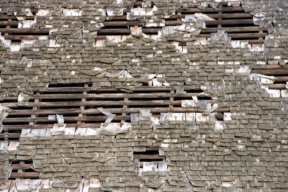 Wood shake shingle roof more then 30 years old decaying and falling