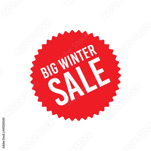 Big winter sale poster