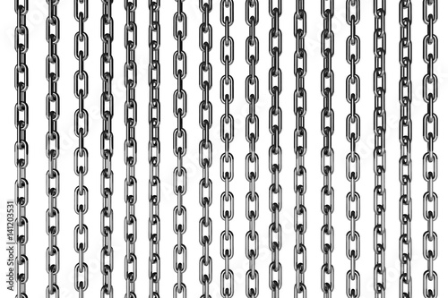 3d rendering of chains
