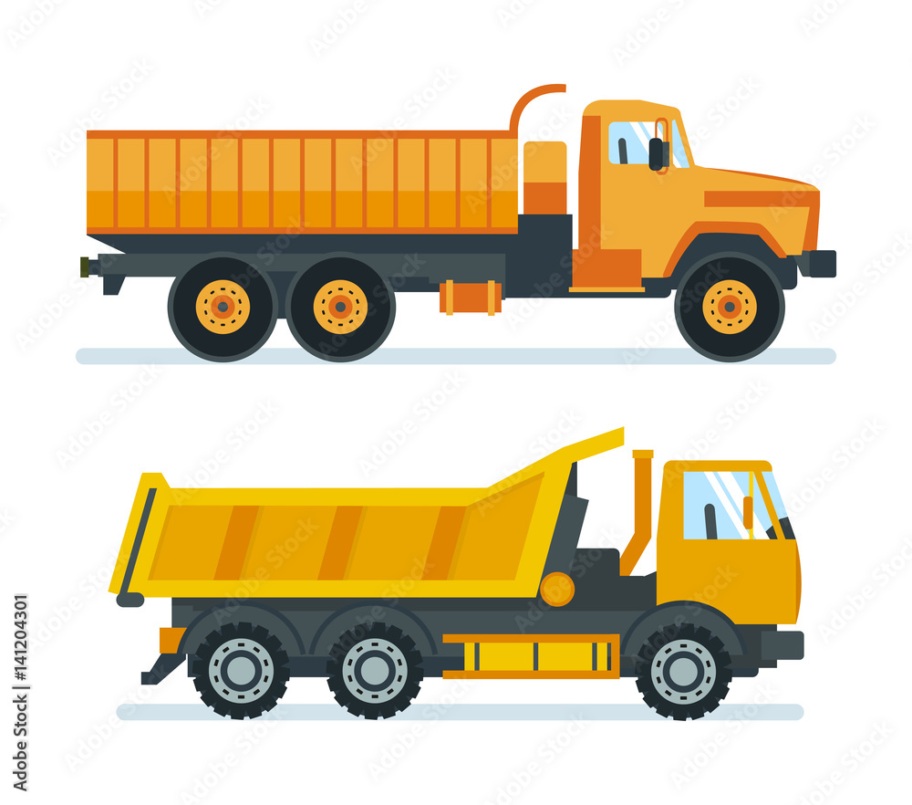 Lorry for transportation of goods, materials, machine for transporting resources.