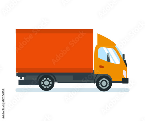 Lorry for transportation of goods and construction materials, delivery.