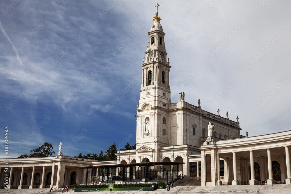 Sanctuary of Fátima, Portugal, the most religious place in the country.