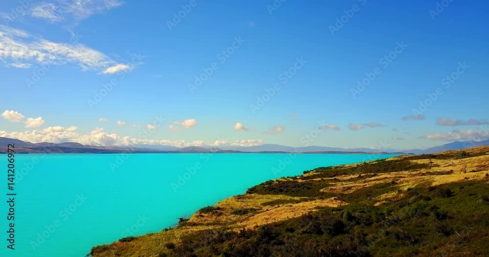 Aerial view of Lake Pukaki, NewZealand Aerial view of Lake Pukaki, NewZealand