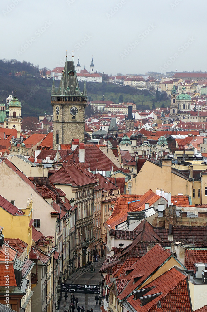 Obraz premium Prague, view from the roofs