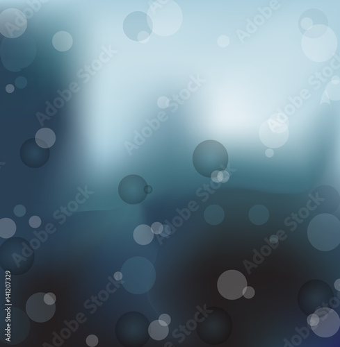 Water drop on blue background