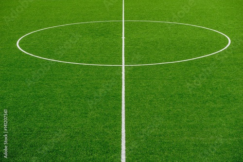 football field with synthetic grass