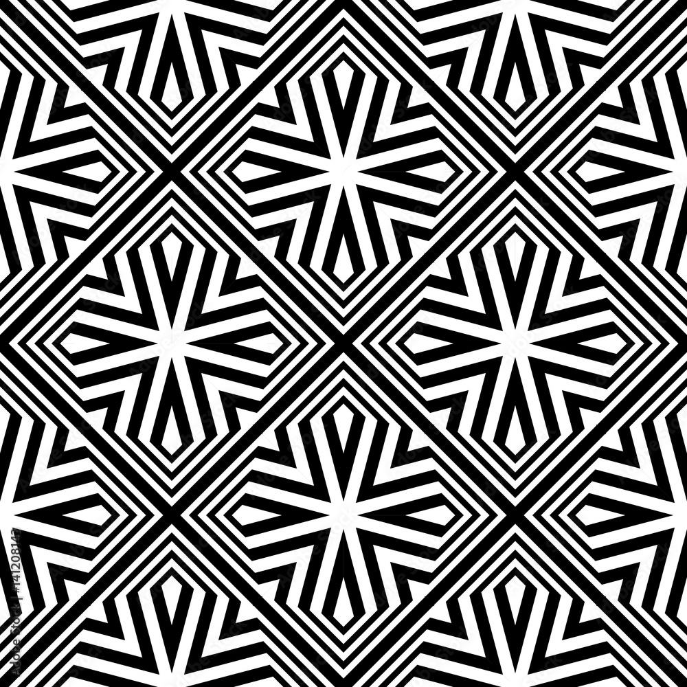 Design seamless monochrome geometric pattern Design seamless monochrome geometric pattern