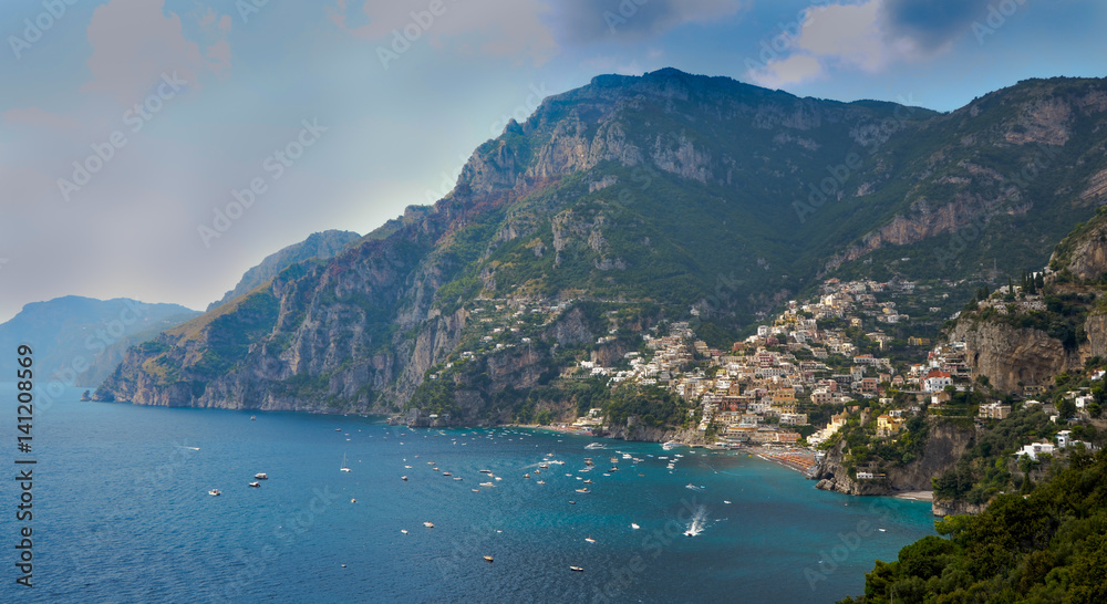Obraz premium Positano City in summer day
