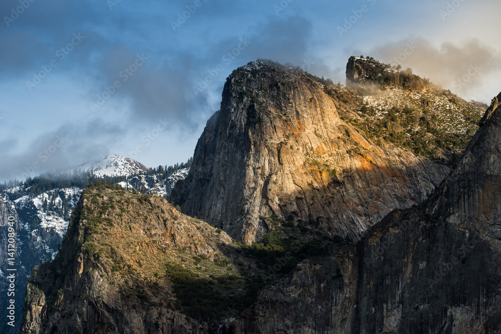 El Capitan a vertical rock formation in Yosemite National Park
