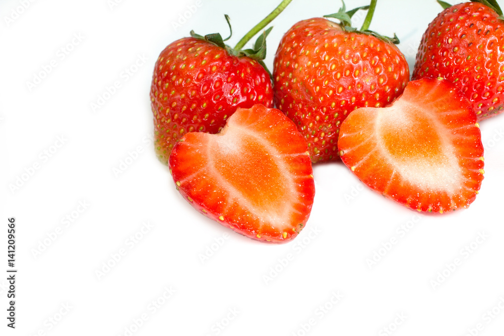 Fresh strawberry on white background
Fresh strawberry on white background
