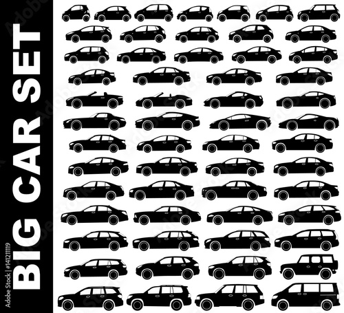 silhouette car set