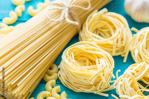 Spaghetti and tagliatelle.