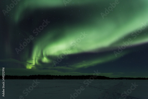 Aurores lapones - aurores boréales - Laponie - Suède - Europe