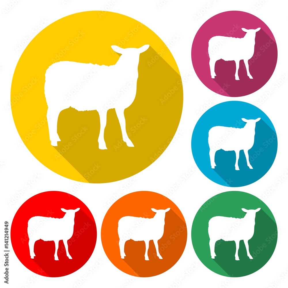 Sheep icon. Farm animal vector illustration Sheep icon. Farm animal vector illustration