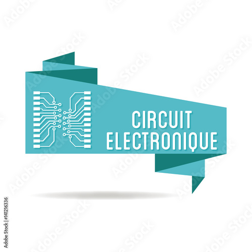 Logo circuit électronique.