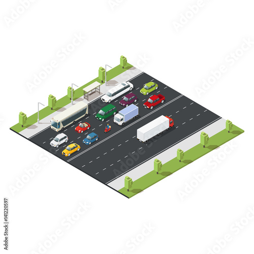 Isometric Urban Traffic Template