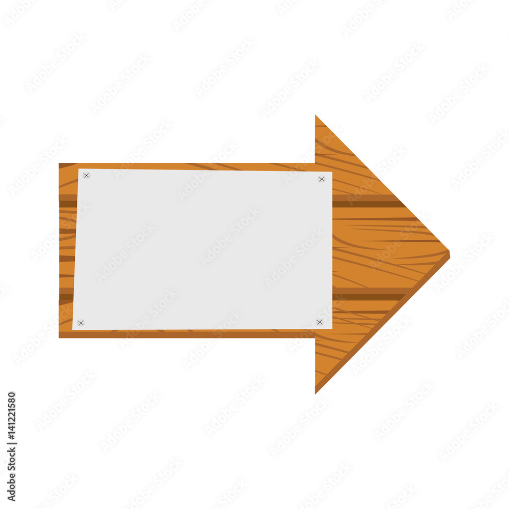 Wooden arrow. Wooden sign arrow icon isolated on white background Wooden arrow. Wooden sign arrow icon isolated on white background