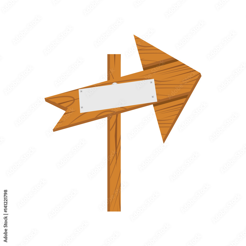 Wooden arrow. Wooden sign arrow icon isolated on white background Wooden arrow. Wooden sign arrow icon isolated on white background