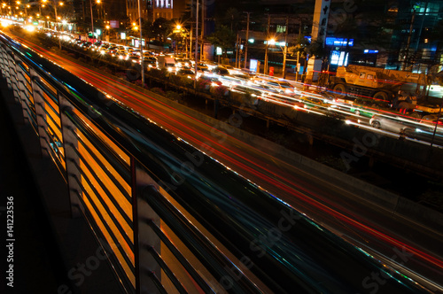 Urban traffic night 