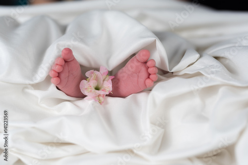 Happy newborn feet