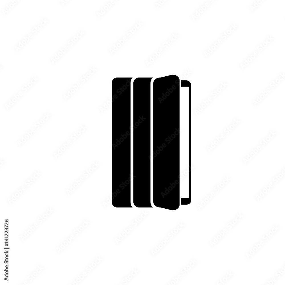 Tablet in a cover, flat style. Top view. Vector Tablet in a cover, flat style. Top view. Vector