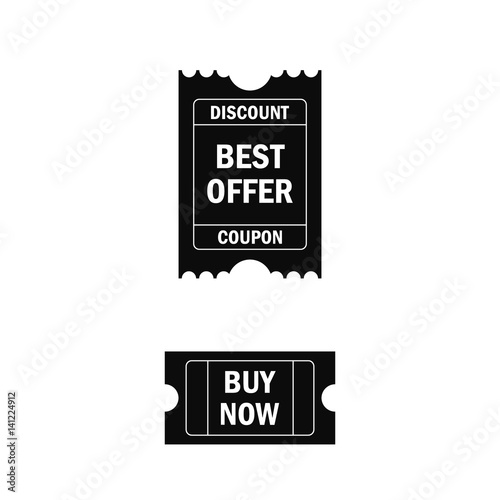 Sale tickets vector collection. Coupon and buy, tag and price, label paper