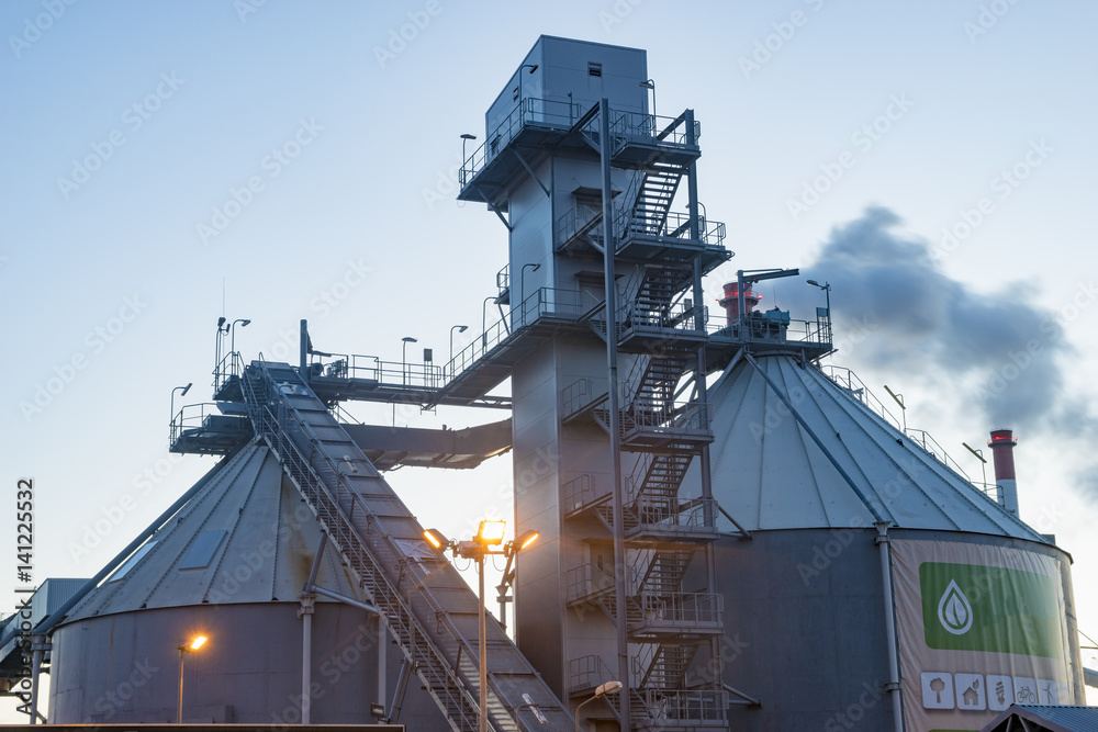 power plant city of Szczecin adapted to burn ecological fuel, pellets, willow power plant city of Szczecin adapted to burn ecological fuel, pellets, willow