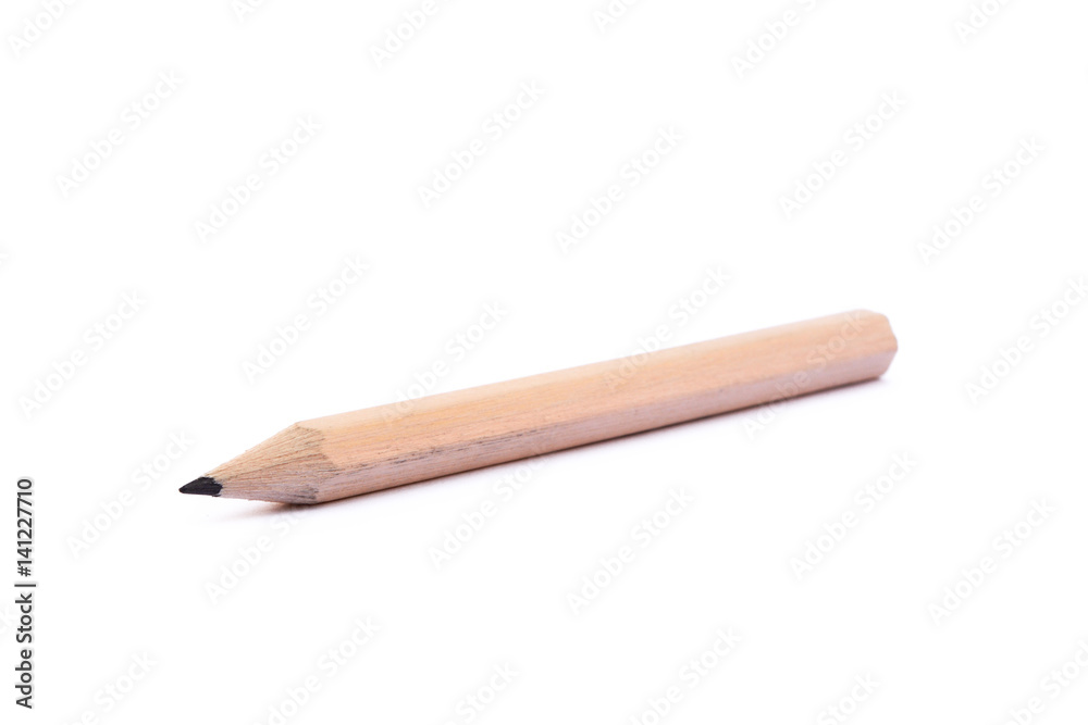 Office supplies isolated on white background, pencil 