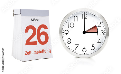 Zeitumstellung 26. März 2017