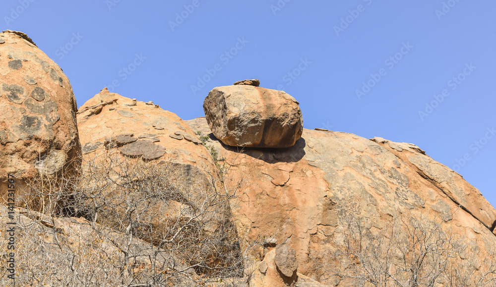 rock formation in Namibia