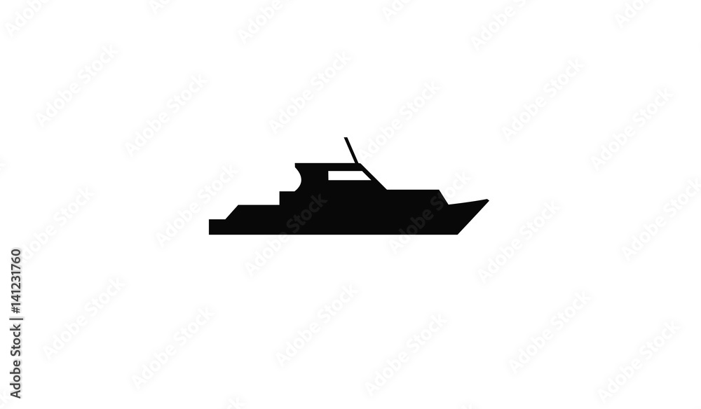 Obraz premium silhouette de bateau 