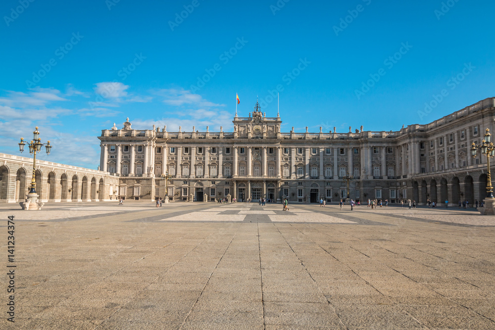 Royal Palace view in Madrid