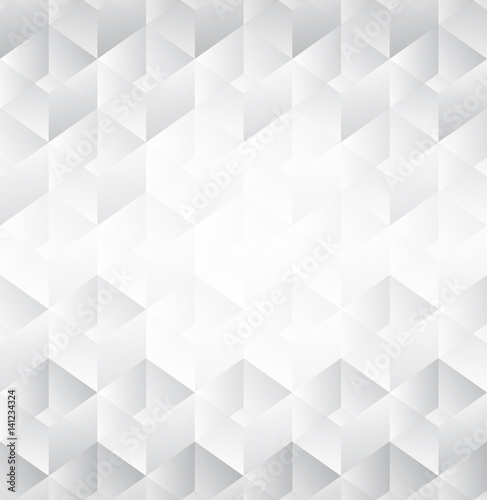 Fototapeta Naklejka Na Ścianę i Meble -  White abstract seamless pattern with transparent cubes