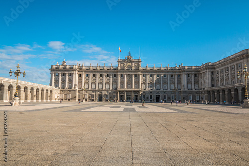 Royal Palace view in Madrid