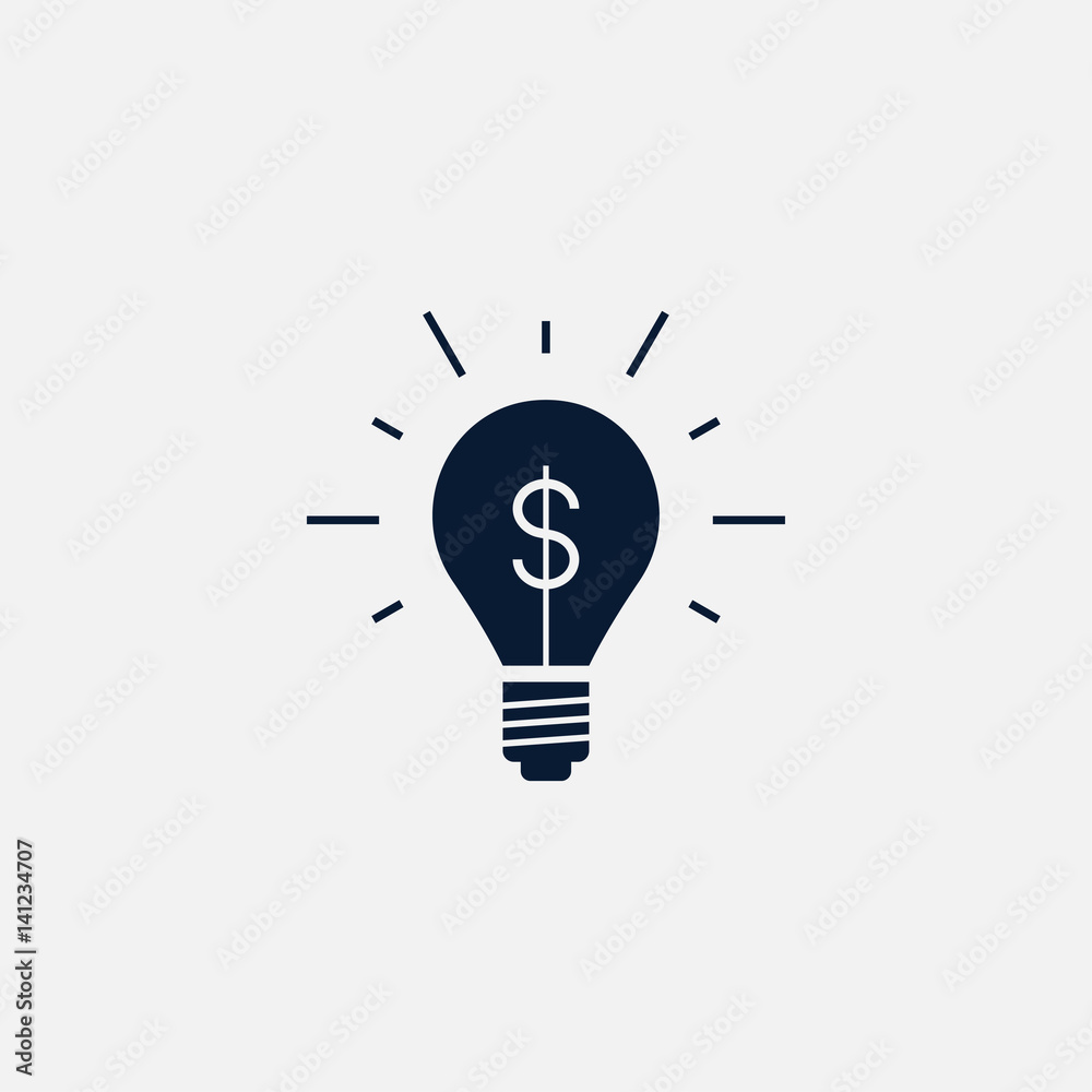 Idea bulb icon simple illustration Idea bulb icon simple illustration