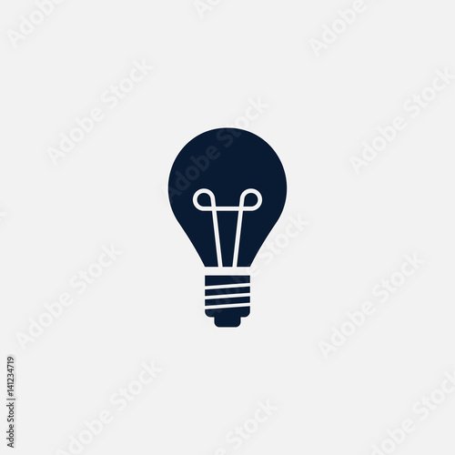 Idea bulb icon simple illustration
