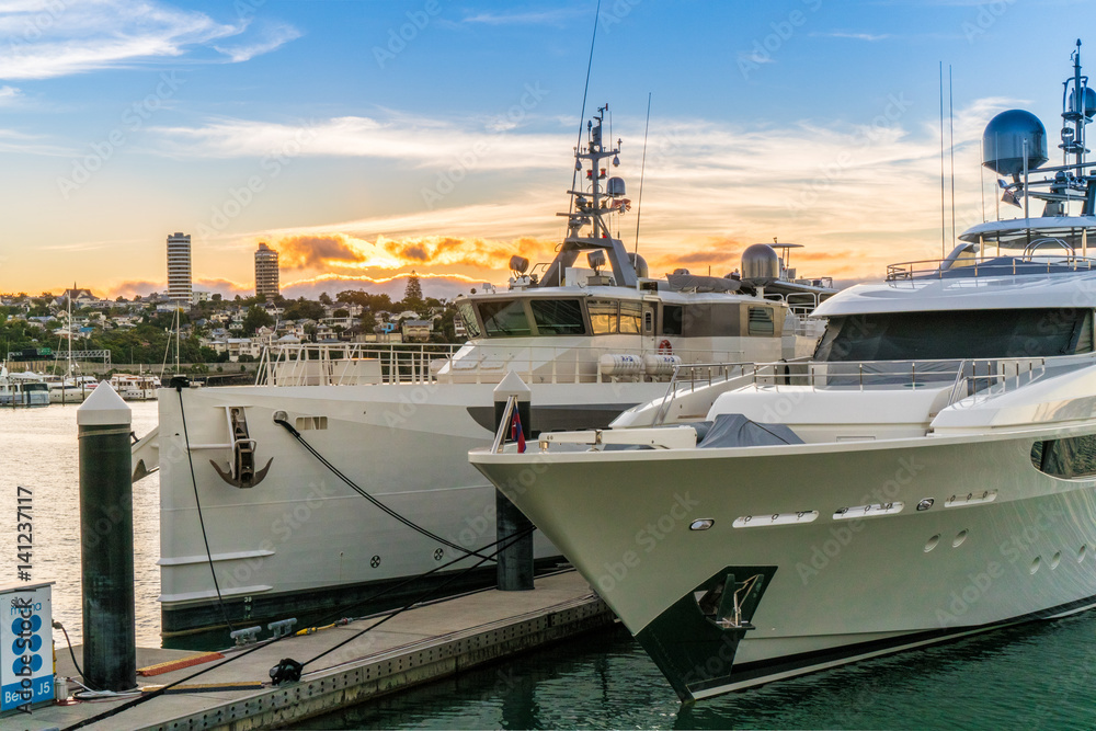 Fototapeta premium Yatch at the harbour