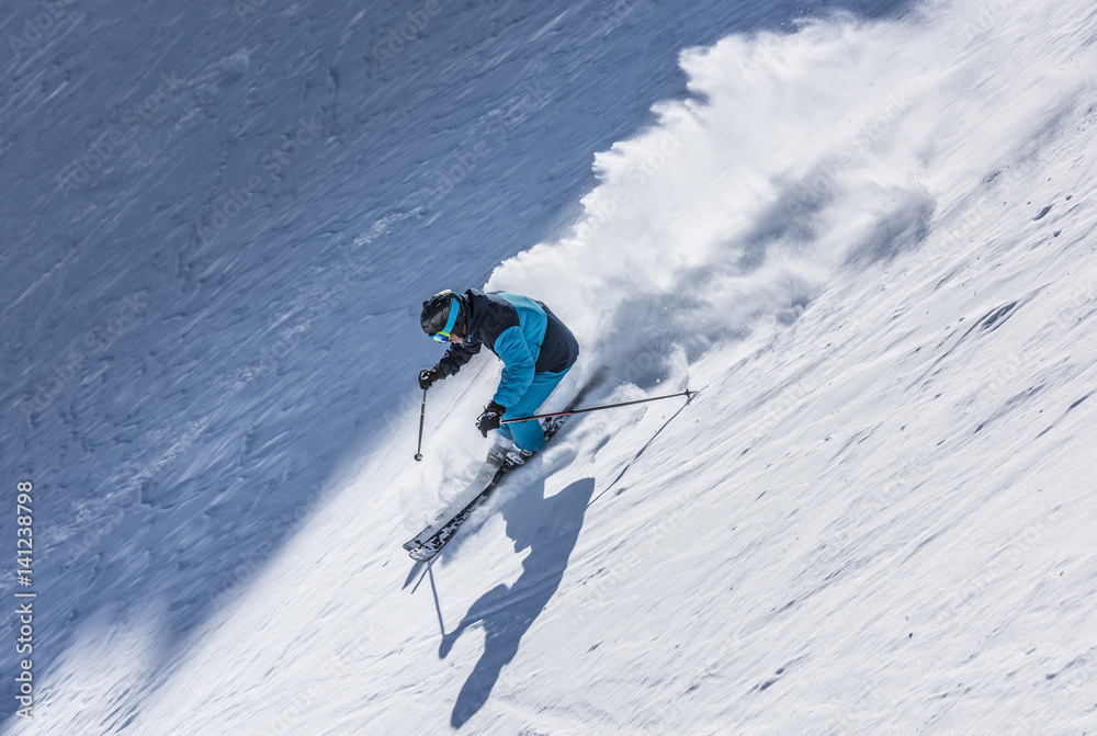 Wild free-ride in mountain shadow Wild free-ride in mountain shadow